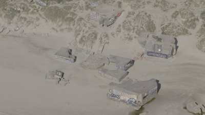 Blockhaus sur une plage du nord de la France